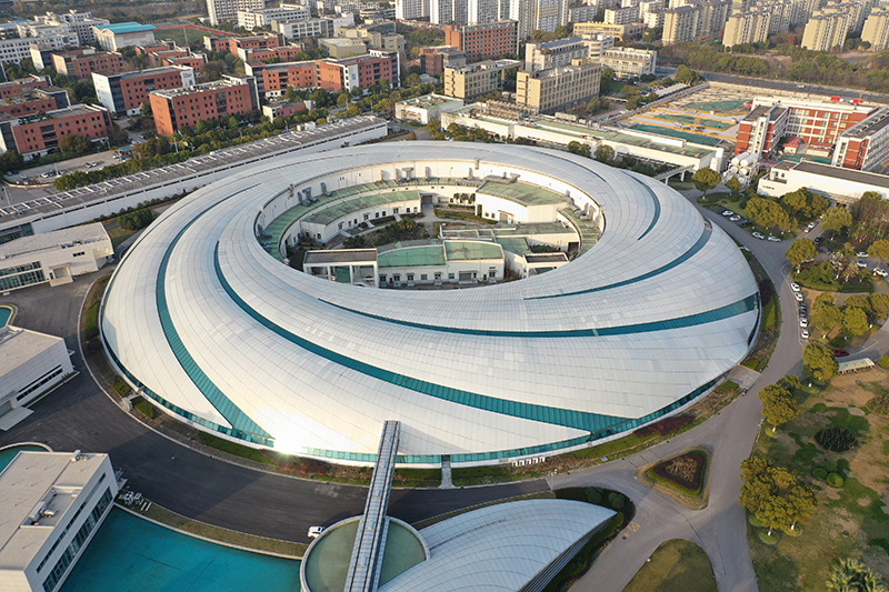 2019年3月12日，航拍上海光源項目。